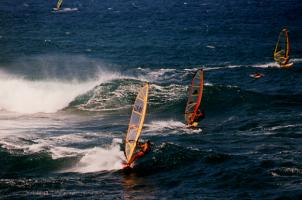 Windsurfing am Hookipa Beach Park